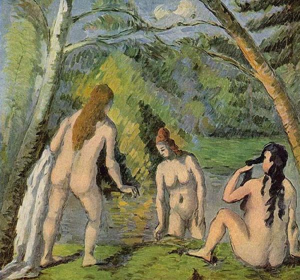 Paul Cezanne Drei badende Frauen oil painting image
